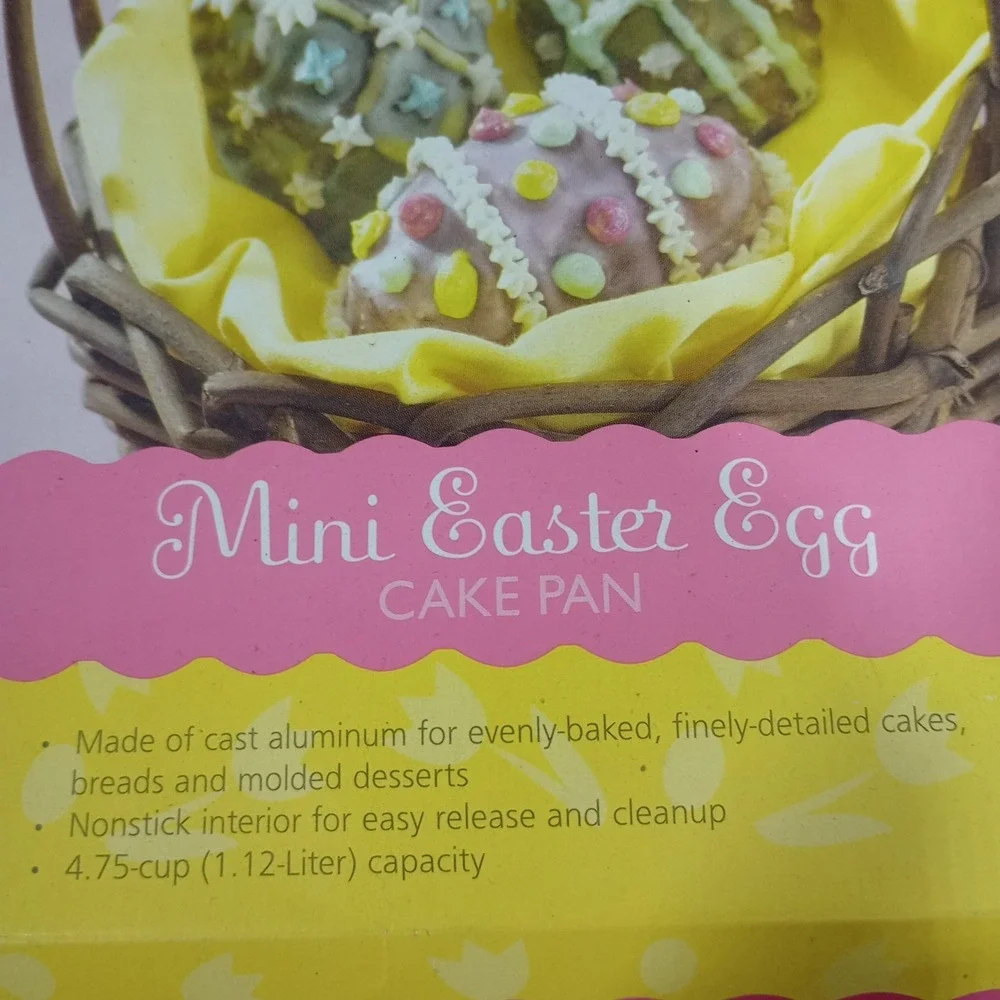 Nordic Ware Easter Egg Baking Mold Muffin Mini Cake Cast Aluminum‎ Pan USA